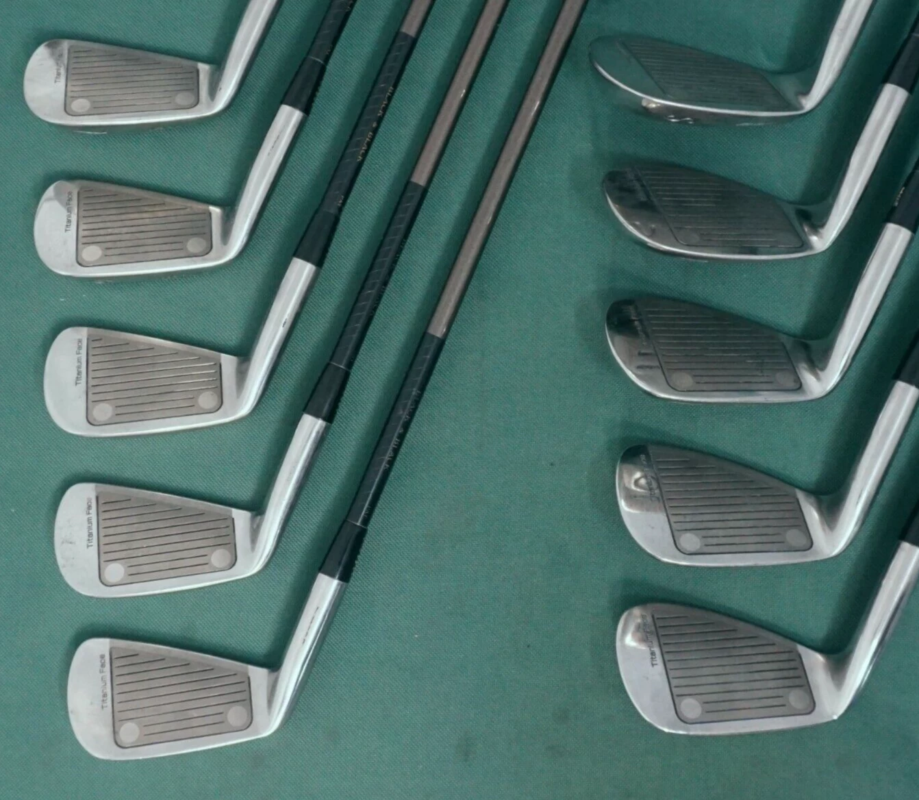 Collectors Set Of 10 X Mizuno Imperial G-104 Ti Irons 3-SW Extra Stiff Graphite - Image 3