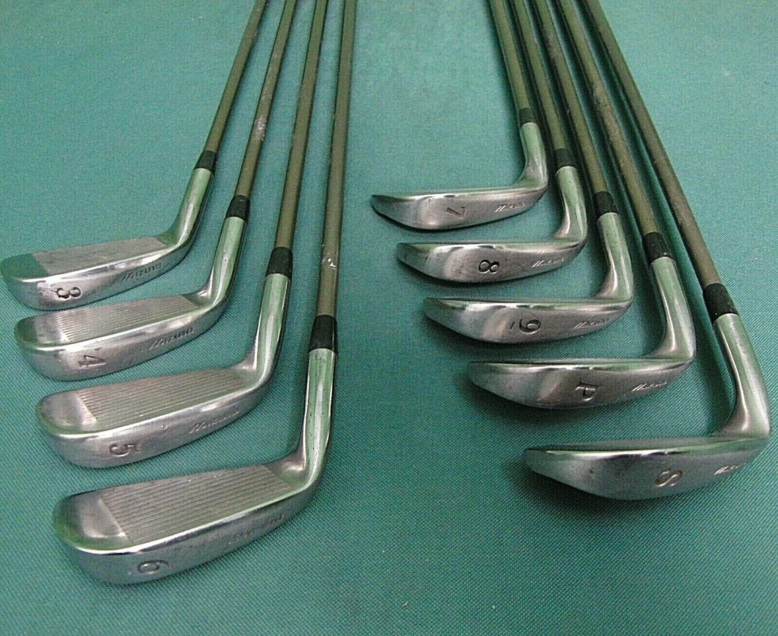 Set Of 9 X Mizuno Polaris F2 Irons 3-SW Extra Stiff Graphite Shafts - Image 4