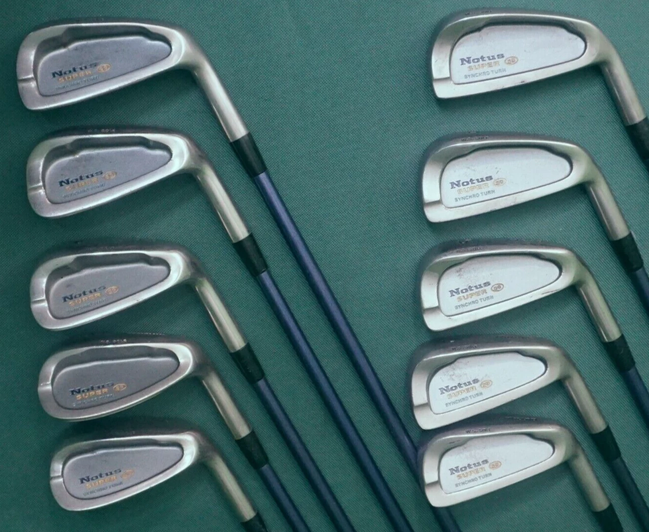 Set Of 10 X Mizuno Notus Super Synchro Turn Irons 3-SW + F Wedge - Image 2