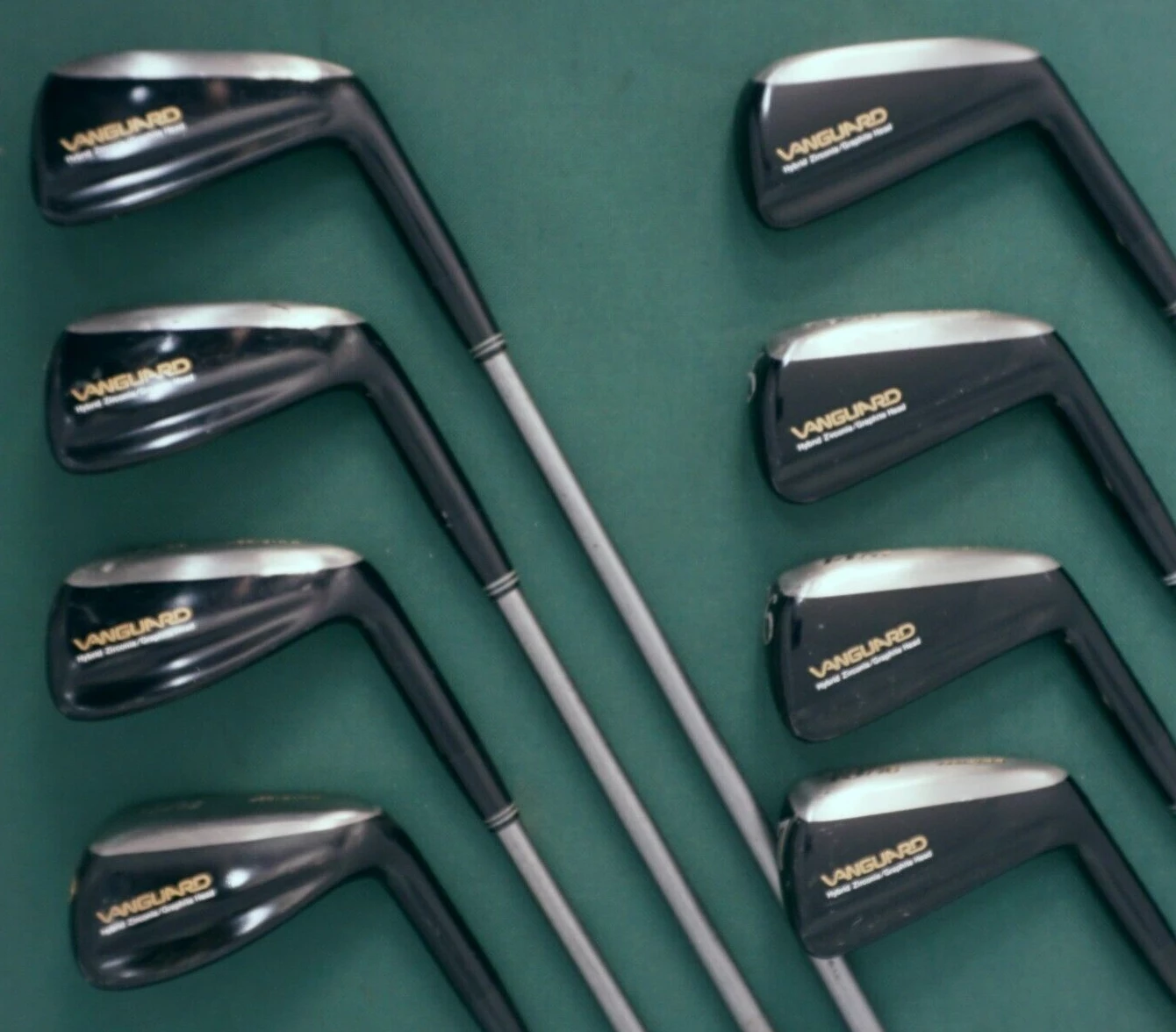 Collectors Set Of 7 X Mizuno Vanguard Hybrid Irons 4-SW Seniors Graphite Shafts - Image 2