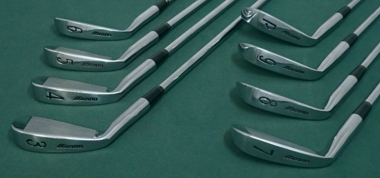 Vintage Collectors Set Of 8 X Mizuno Brut 1500 Irons 3-PW Regular Steel Shafts - Image 4