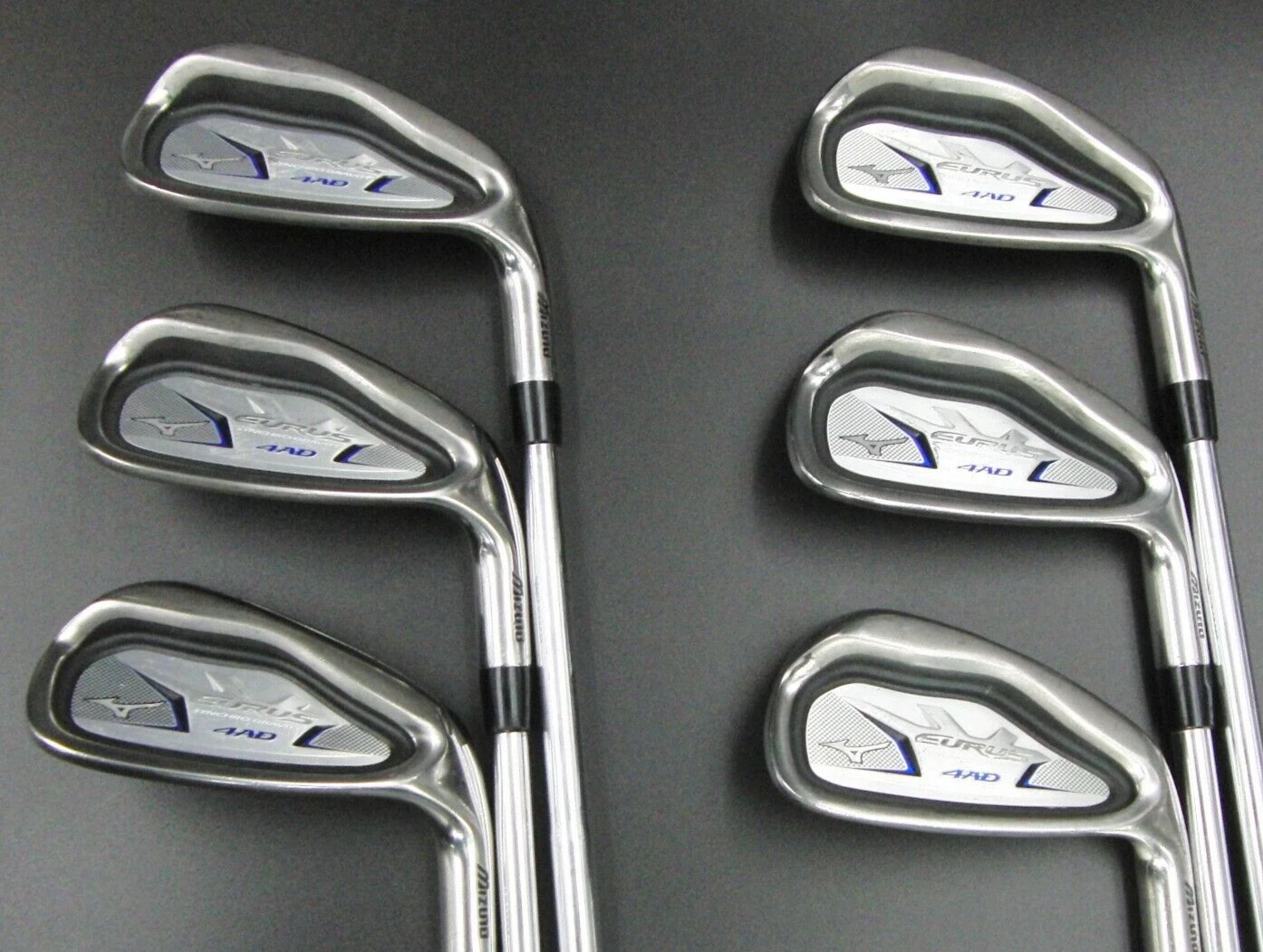 Set Of 6 X Mizuno EURUS 4 AD Irons 5-PW Uniflex Steel Shafts MIZUNO Grips - Image 2