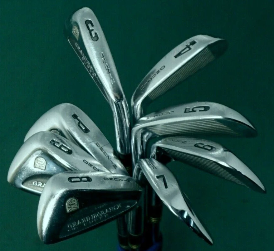 Collectors Set Of 8 X Mizuno Grand Monarch Super Irons 3-PW Regular Steel Shafts
