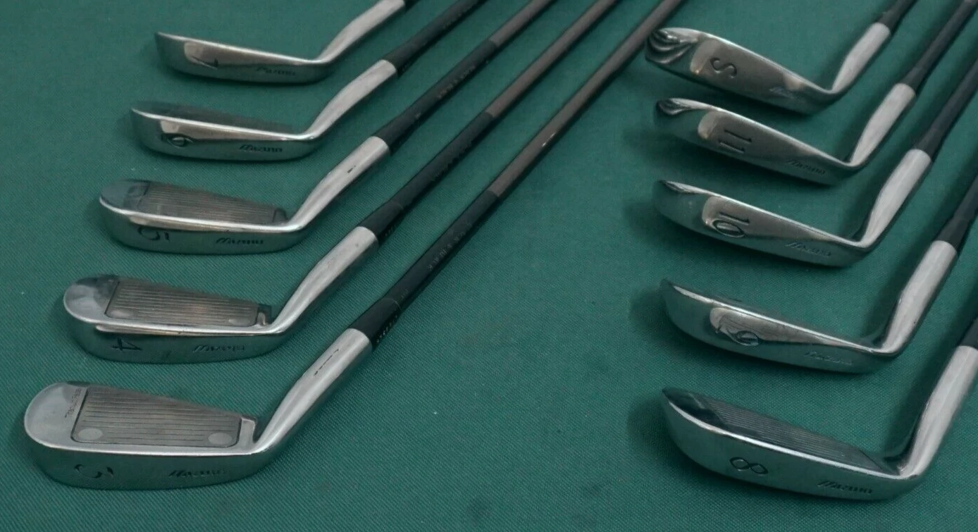 Collectors Set Of 10 X Mizuno Imperial G-104 Ti Irons 3-SW Extra Stiff Graphite - Image 4