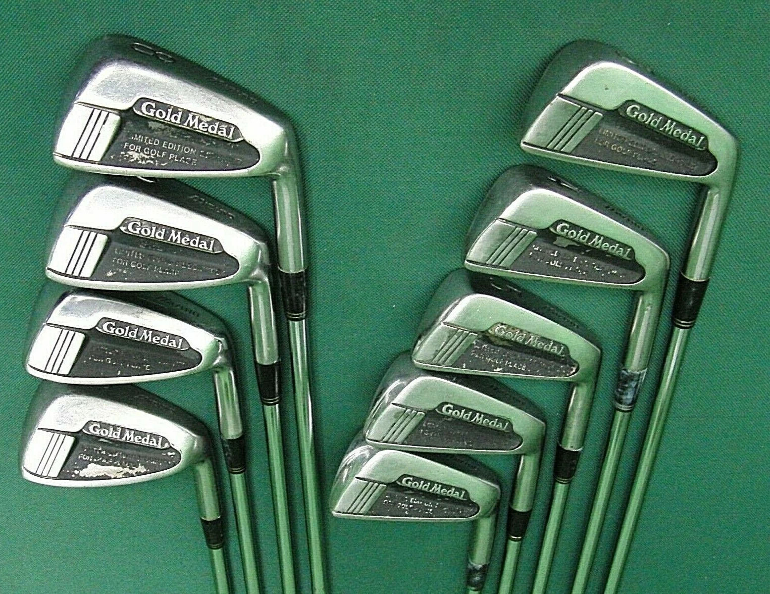 Set Of 9 X Mizuno Gold Medal Irons 3-SW Regular Steel Shafts Mizuno Grips - Image 2