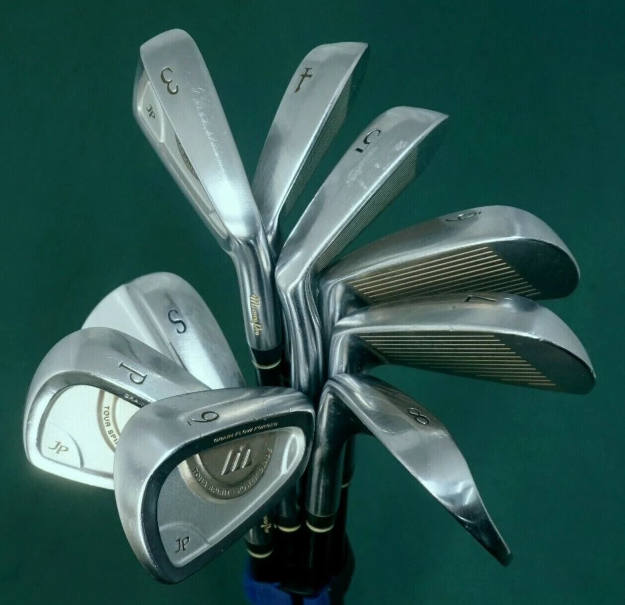 Collectors Set Of 9 X Mizuno Pro JP Tour Spirit Power Blade Irons 3-SW Seniors