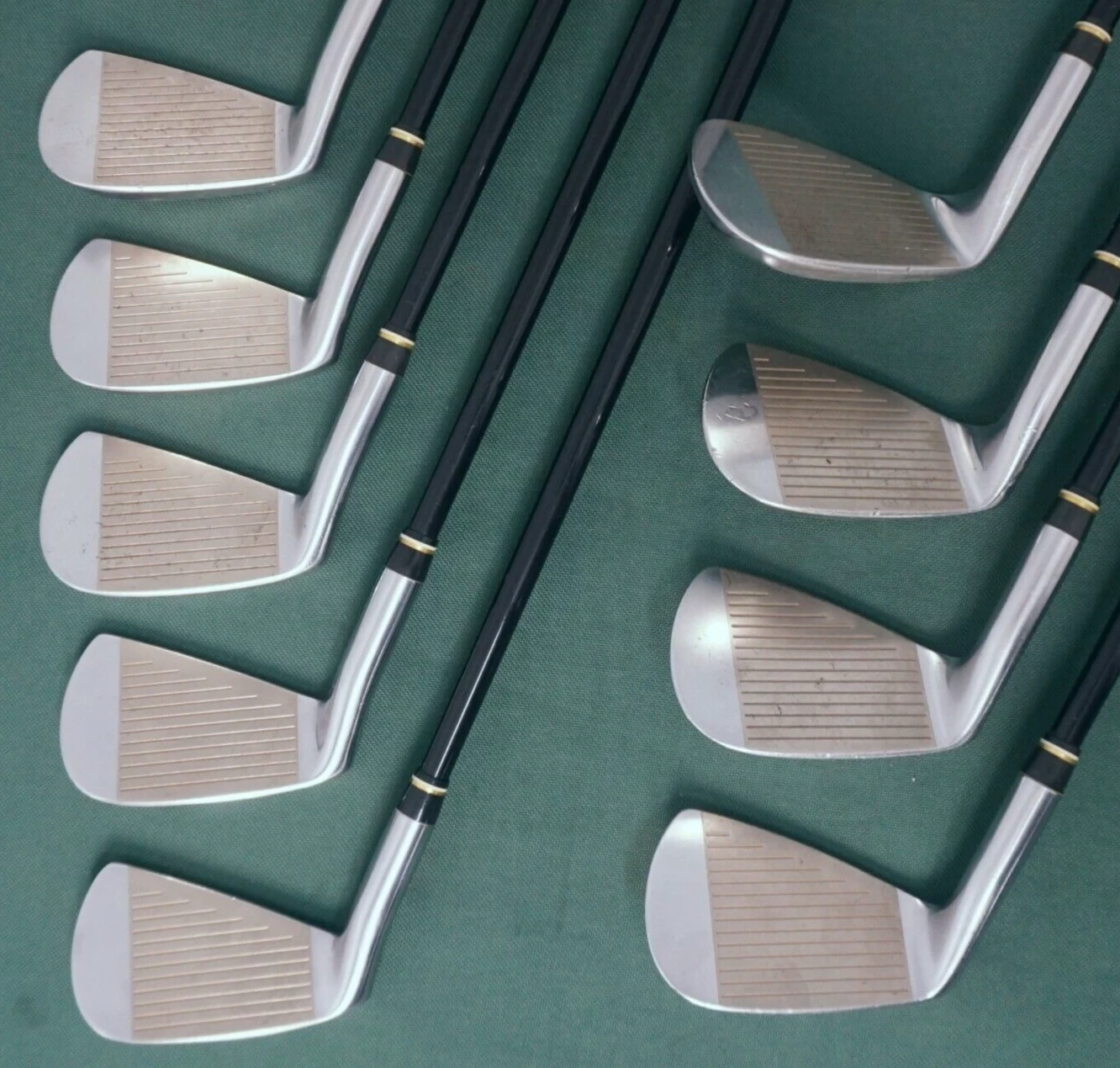 Collectors Set Of 9 X Mizuno Pro JP Tour Spirit Power Blade Irons 3-SW Seniors - Image 3