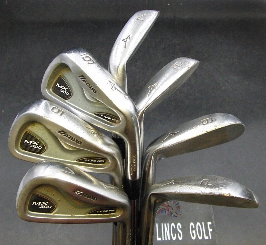 Set Of 7 X Mizuno MX-300 Forged Irons 4-PW Regular Steel Shafts Golf Pride Grips