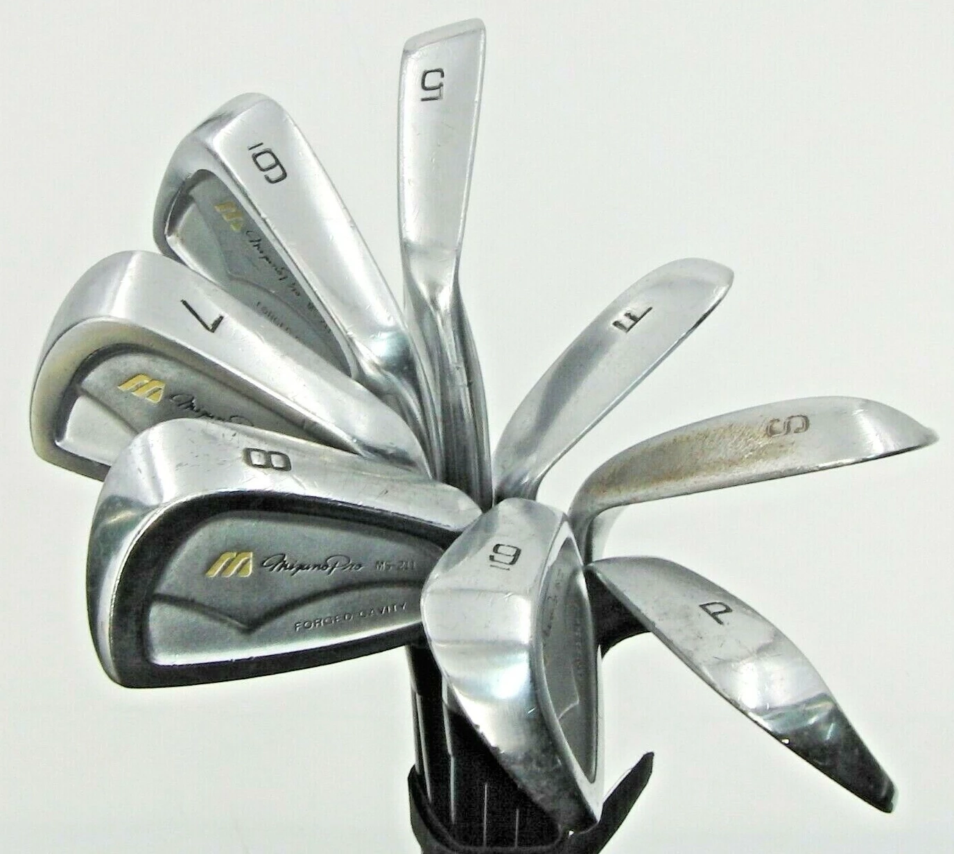 Set Of 8 X Mizuno MS-211 Forged Cavity Irons 5-SW+FW Regular Graphite Shafts