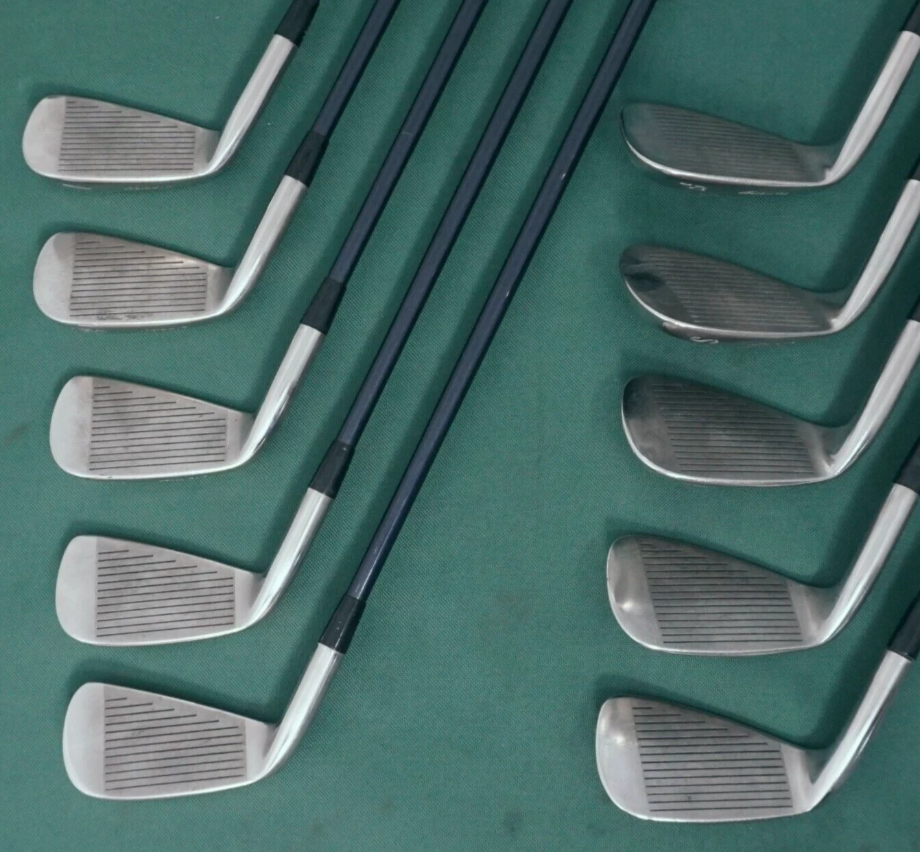 Set 10 X Mizuno Zephyr Irons 3-SW + F Wedge Extra Stiff Graphite Shafts - Image 2