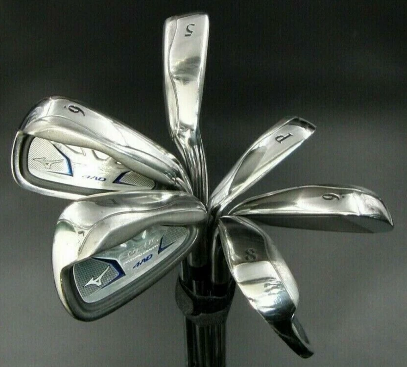 Set Of 6 X Mizuno EURUS 4 AD Irons 5-PW Uniflex Steel Shafts MIZUNO Grips