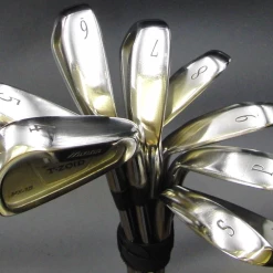 Set Of 8 X Mizuno MX15 Irons 4-SW Stiff Steel Shafts Black Widow Grips