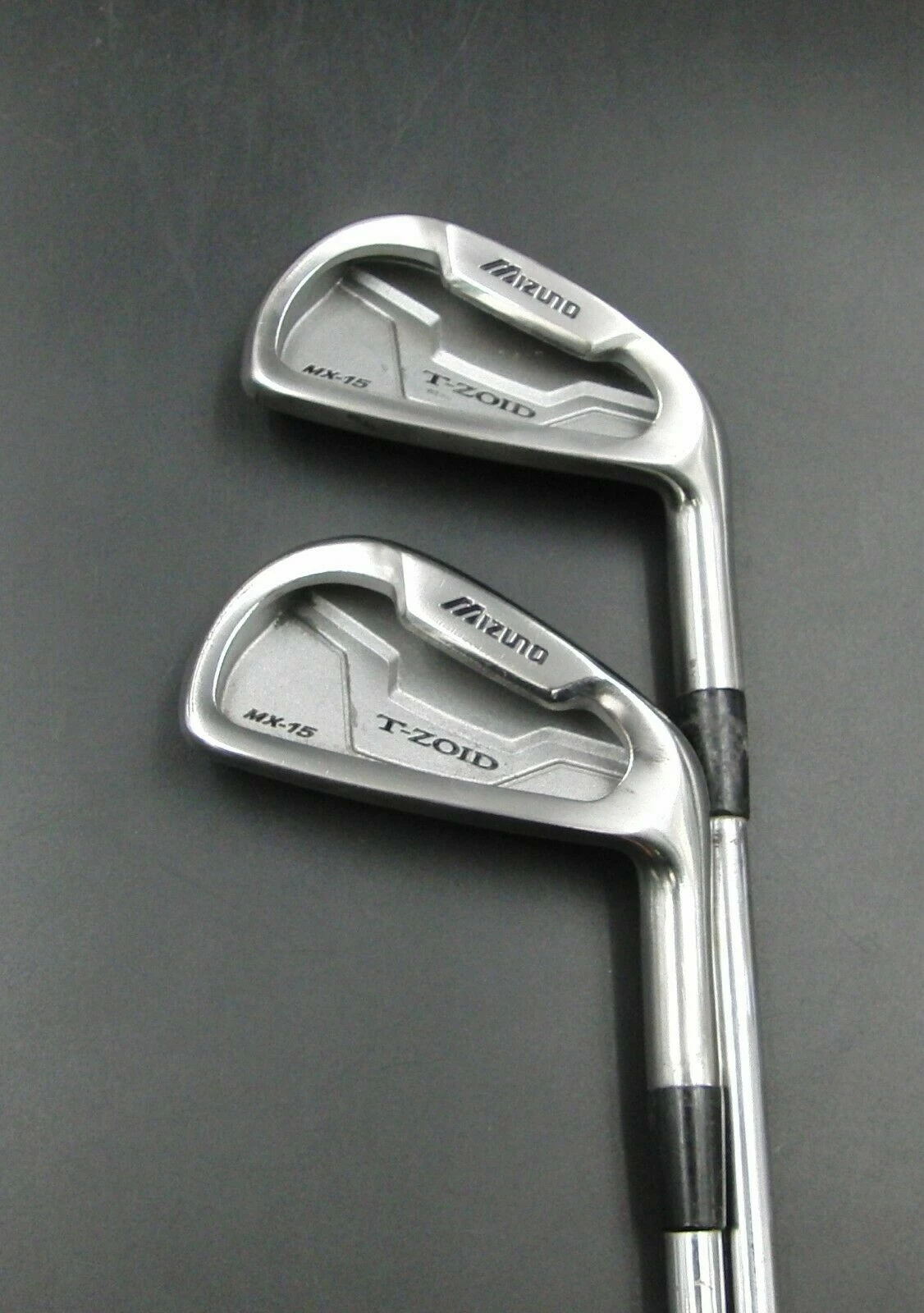 Set Of 2 X Mizuno MX15 T Zoid 3 & 4 Irons Regular Steel Shafts Mizuno Grips