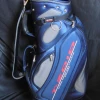 6 Division Mizuno T-Zoid Blue & Grey Tour Trolley Cart Golf Clubs Bag