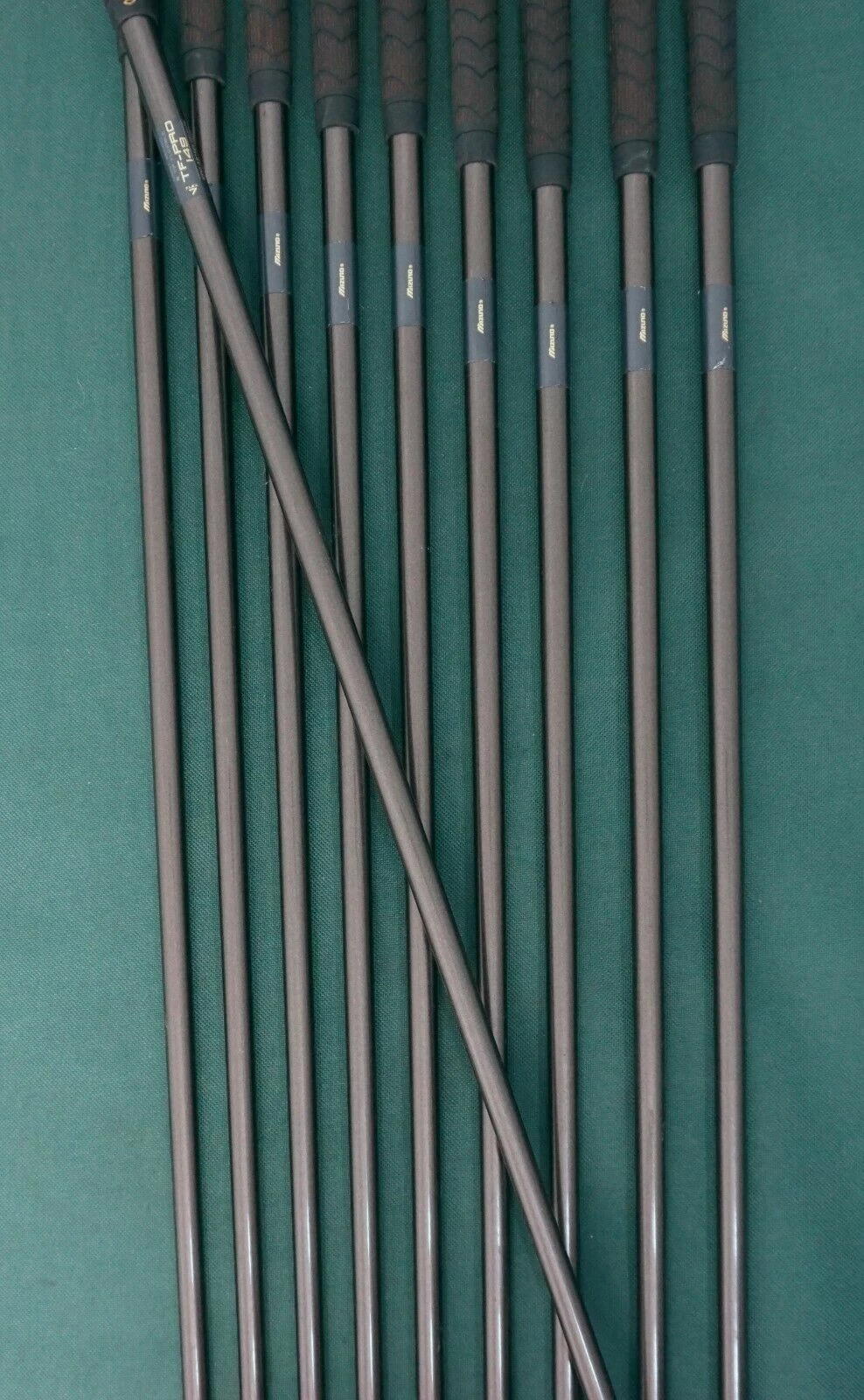 Collectors Set Of 10 X Mizuno Imperial G-104 Ti Irons 3-SW Extra Stiff Graphite - Image 5