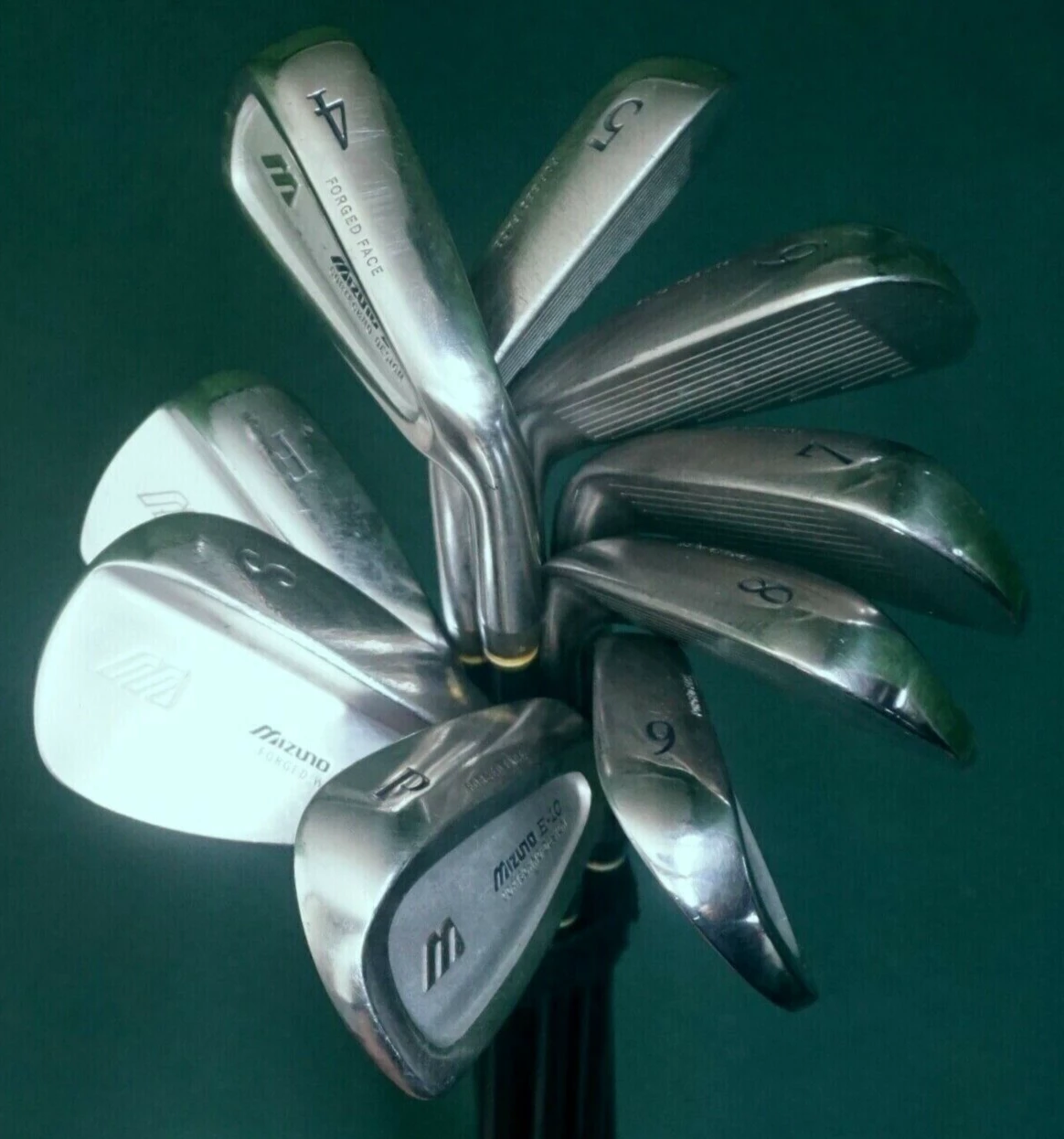 Set Of 9 X Mizuno E-10 CorTechno Design Forged Irons 4-SW + A Wedge