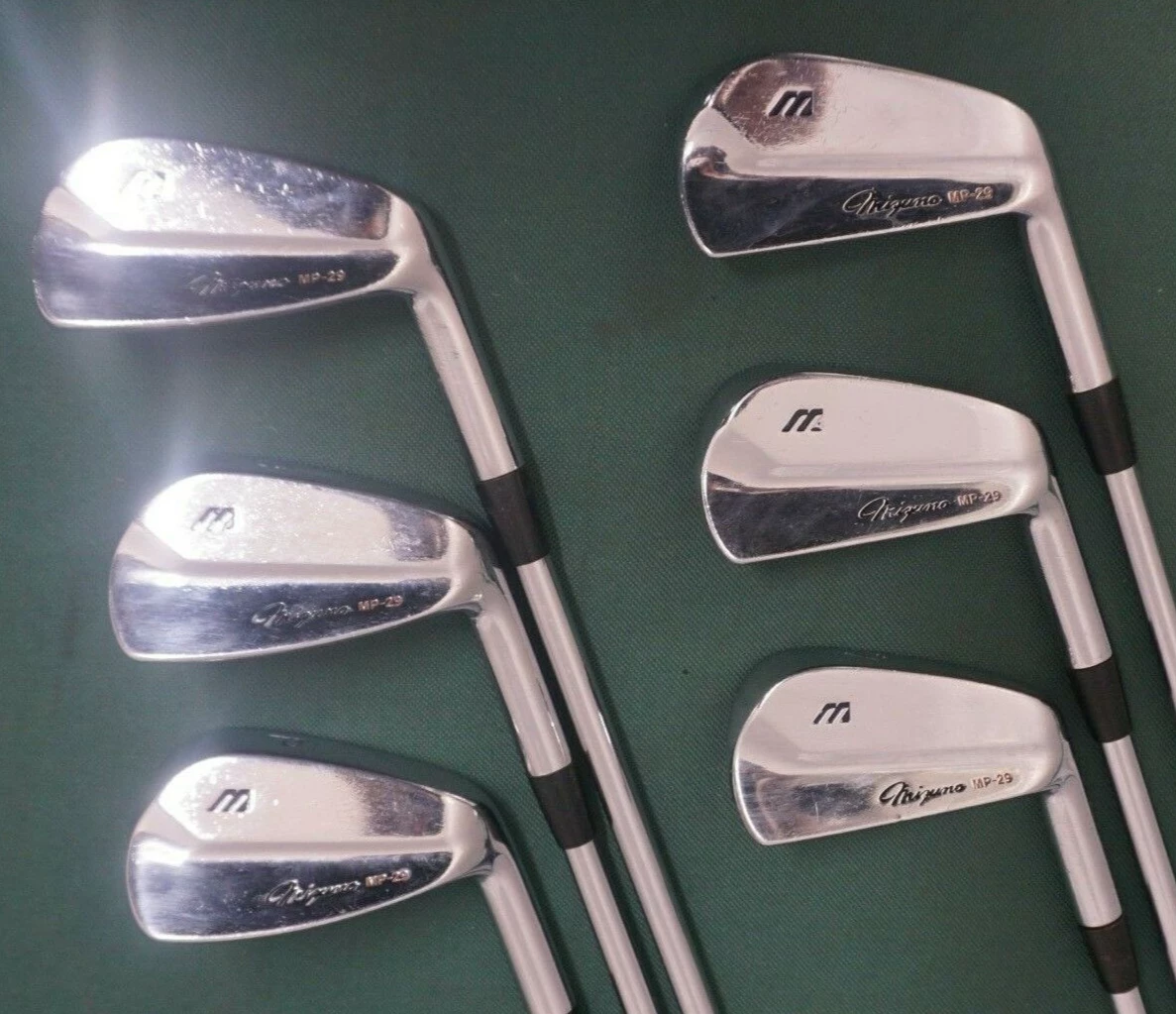 Set Of 6 X Mizuno MP29 Irons 5-PW Regular Steel Shafts Mizuno Grips - Image 2