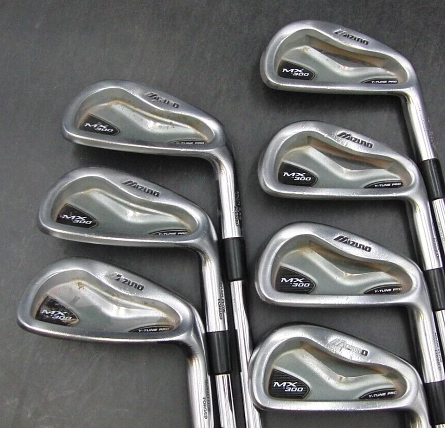 Set Of 7 X Mizuno MX-300 Forged Irons 4-PW Regular Steel Shafts Golf Pride Grips - Image 3