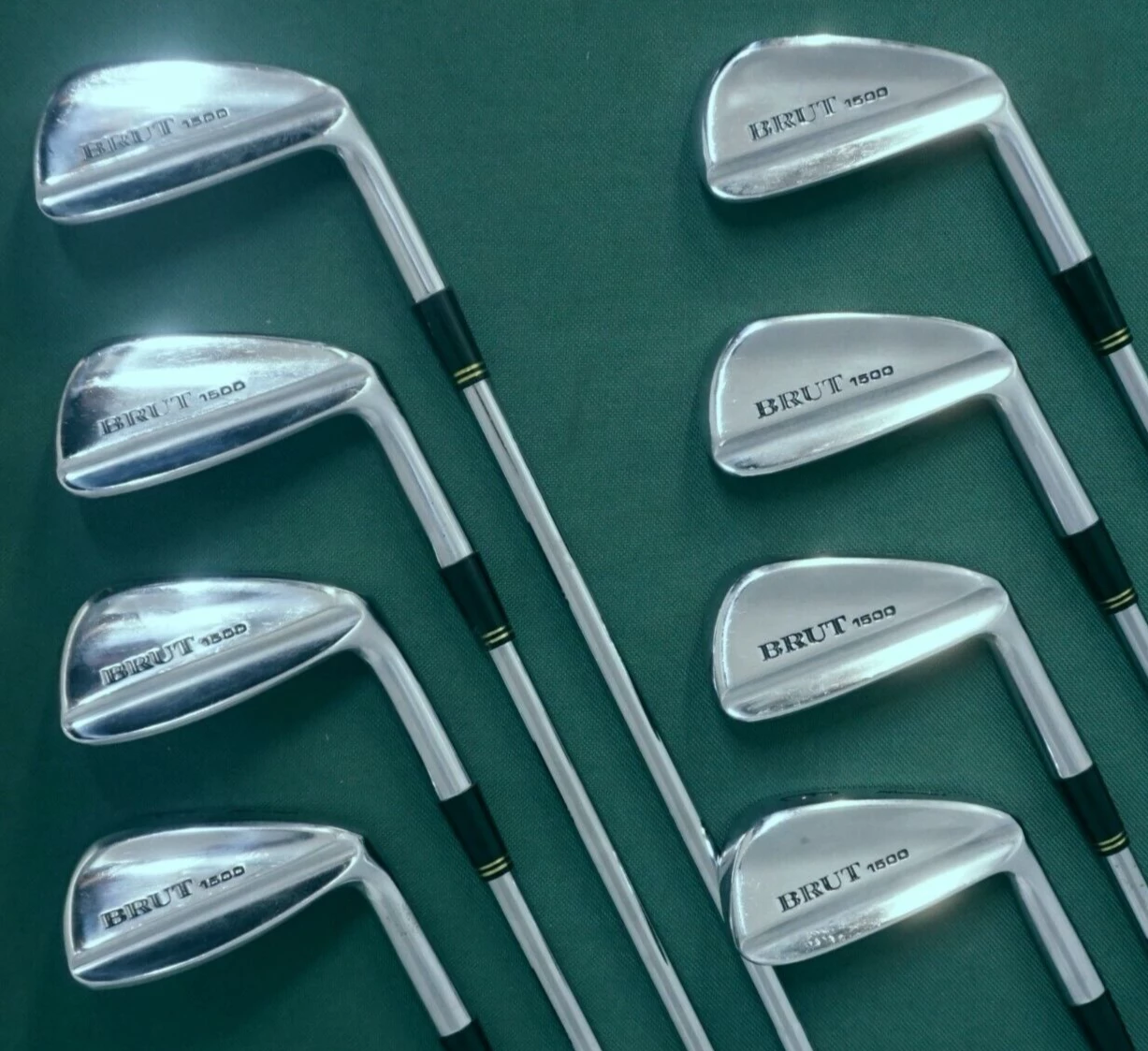 Vintage Collectors Set Of 8 X Mizuno Brut 1500 Irons 3-PW Regular Steel Shafts - Image 2