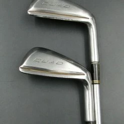 Set Of 2 X Mizuno Quad 8 & 9 Irons Regular Steel Shaft Lamkin Grip