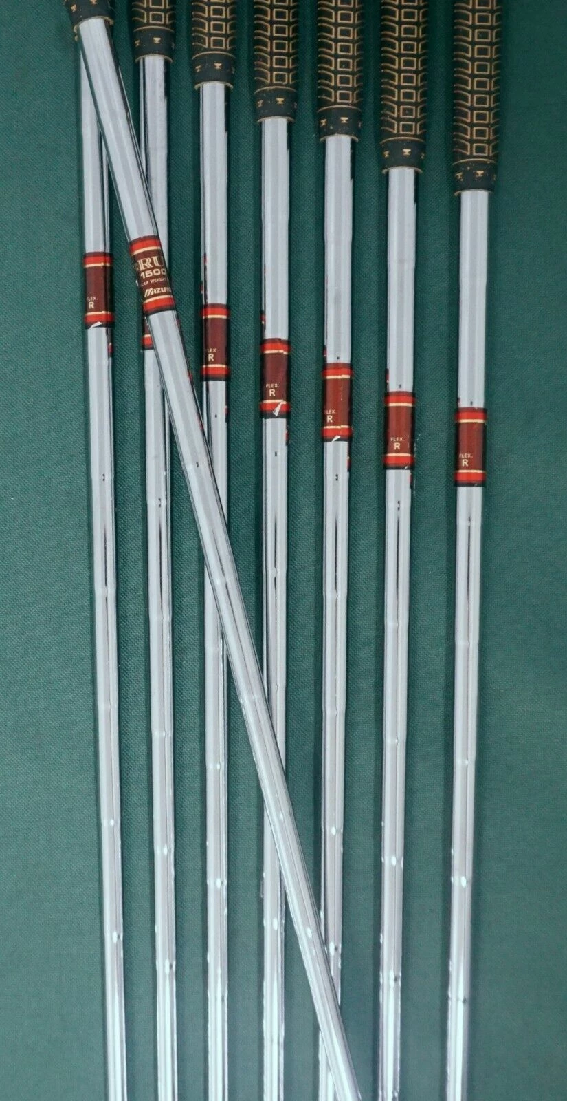 Vintage Collectors Set Of 8 X Mizuno Brut 1500 Irons 3-PW Regular Steel Shafts - Image 5
