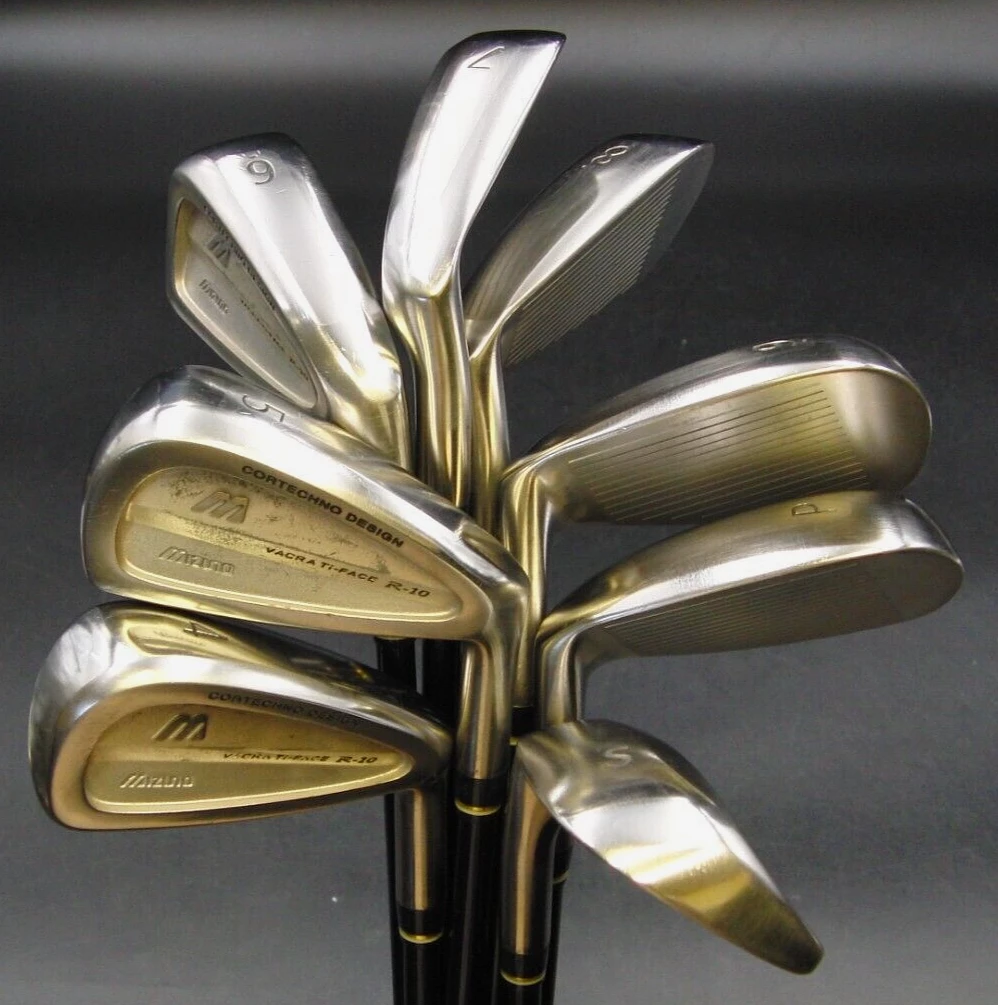 Set Of 8 X Mizuno VACRA TI-FACE R-10 Irons 4-SW Regular Graphite Shafts