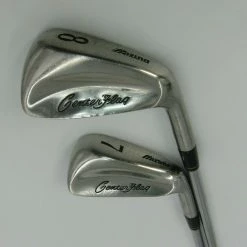 Set Of 2 X Mizuno Center Flag 7 + 8 Irons Regular Steel Shafts Mizuno Grips