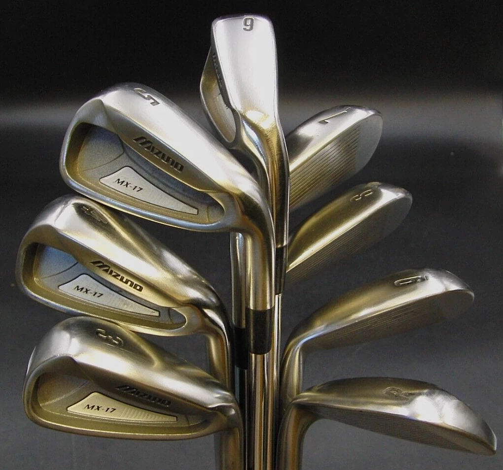 Set Of 8 X Mizuno MX17 Irons 3-PW Regular Steel Shafts Mizuno Grips