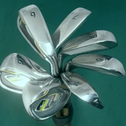 Set Of 7 X Mizuno RV-03 Irons 6-SW + Gap Wedge Stiff Graphite Shafts