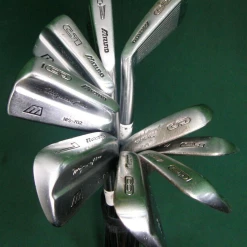 Set Of 9 X Mizuno MS-702 Irons 3-SW Stiff Steel Shafts Golf Pride Grips