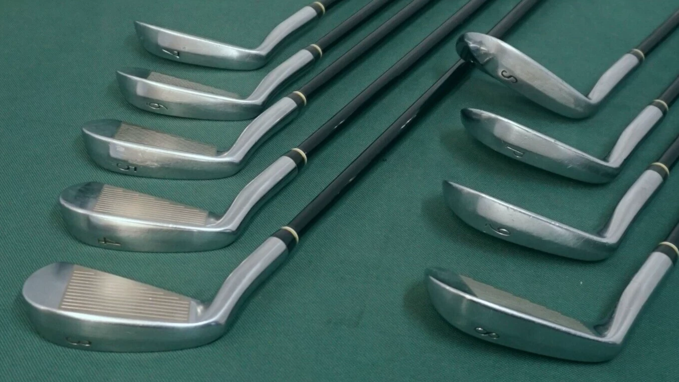 Collectors Set Of 9 X Mizuno Pro JP Tour Spirit Power Blade Irons 3-SW Seniors - Image 4