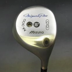 Vintage Mizuno Pro M-300 15° 3 Wood Extra Stiff Graphite Shaft Mizuno Grip