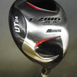 Mizuno T-Zoid RV-02 UT24 24° Hybrid Regular Graphite Shaft Golf Pride Grip