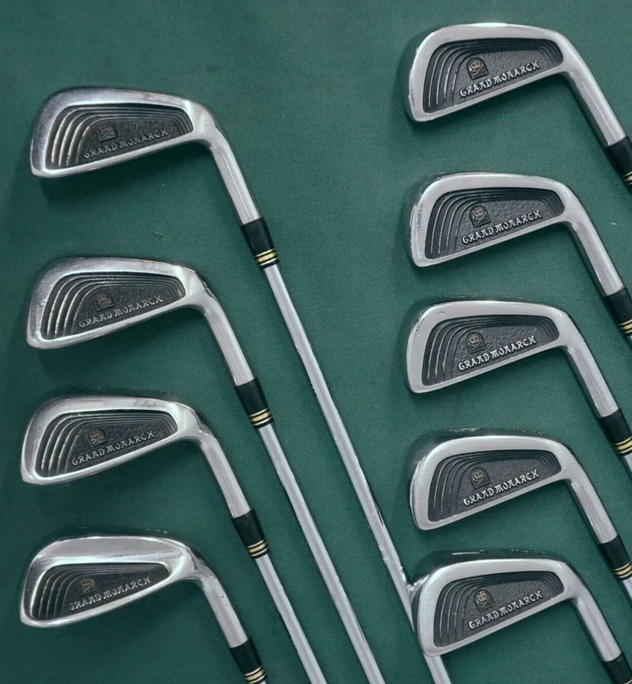 Collectors Set Of 9 X Mizuno Grand Monarch Irons 3-SW Regular Steel Shafts - Image 2