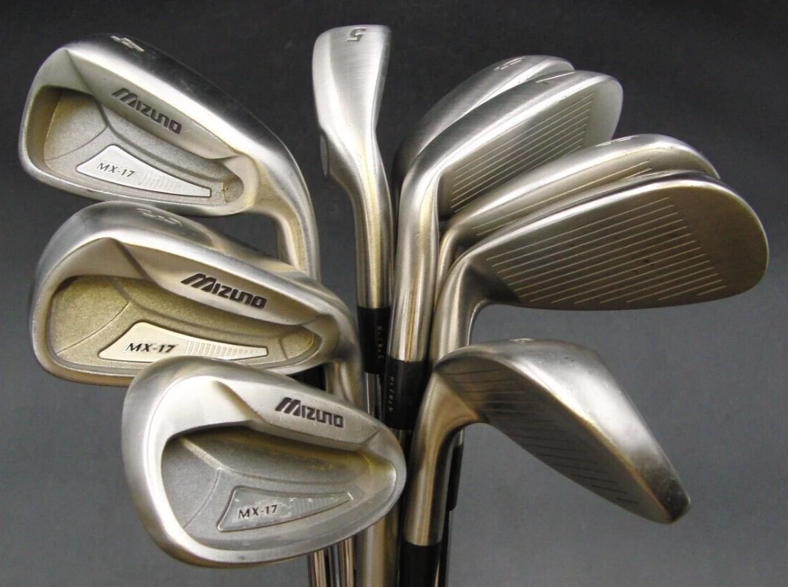 Set Of 9 X Mizuno MX-17 Irons 3-SW Regular Steel Shafts Mixed Grips - Image 7